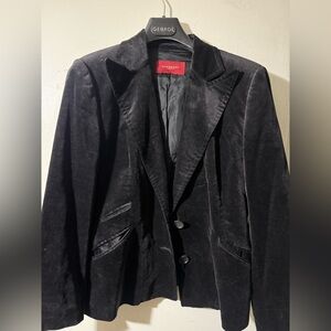 Burberry Black Velvet Women's Blazer